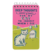 Blue Q Spiral Notepad Deep Thoughts
