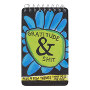 Blue Q Spiral Notepad  Gratitude & Sh*t