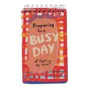 Blue Q Spiral Notepad Busy Day