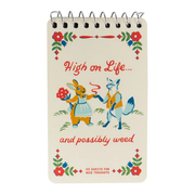 Blue Q Spiral Notepad  High on Life