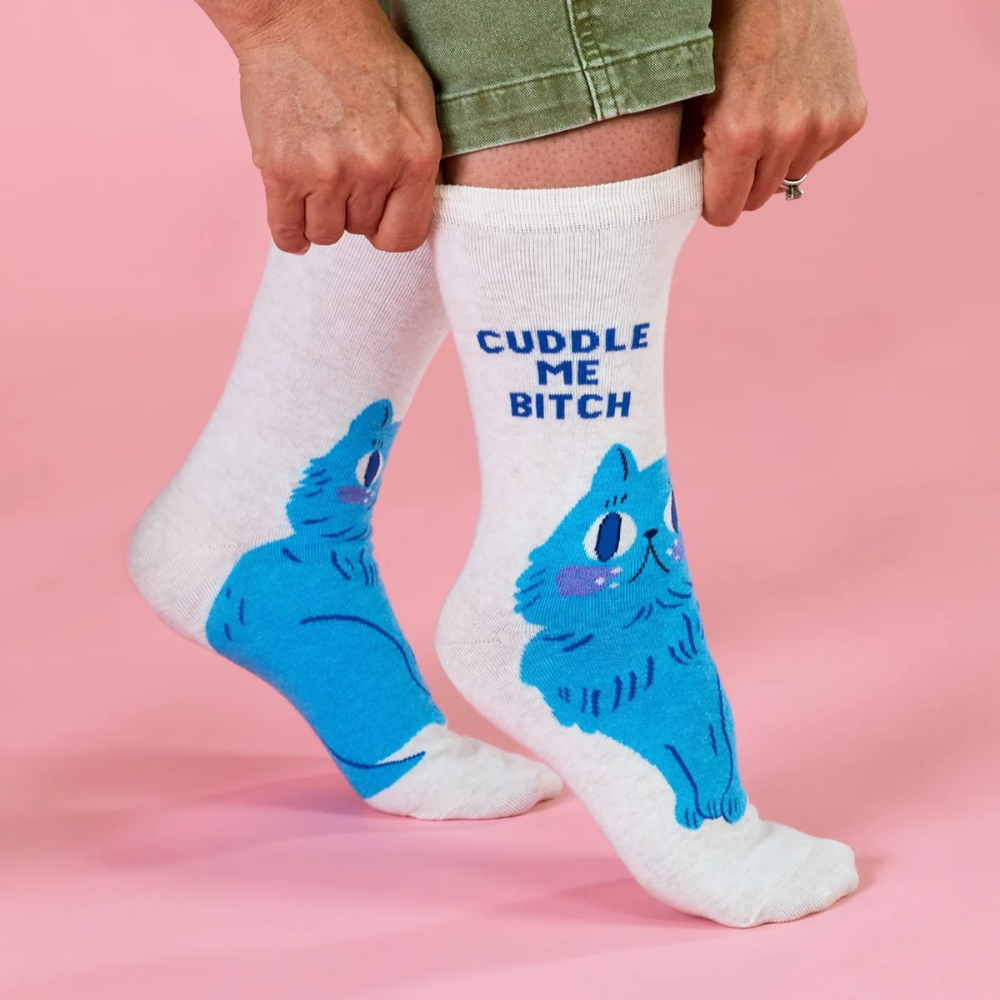 Blue Q Women's Socks  Cuddle Me Bitch