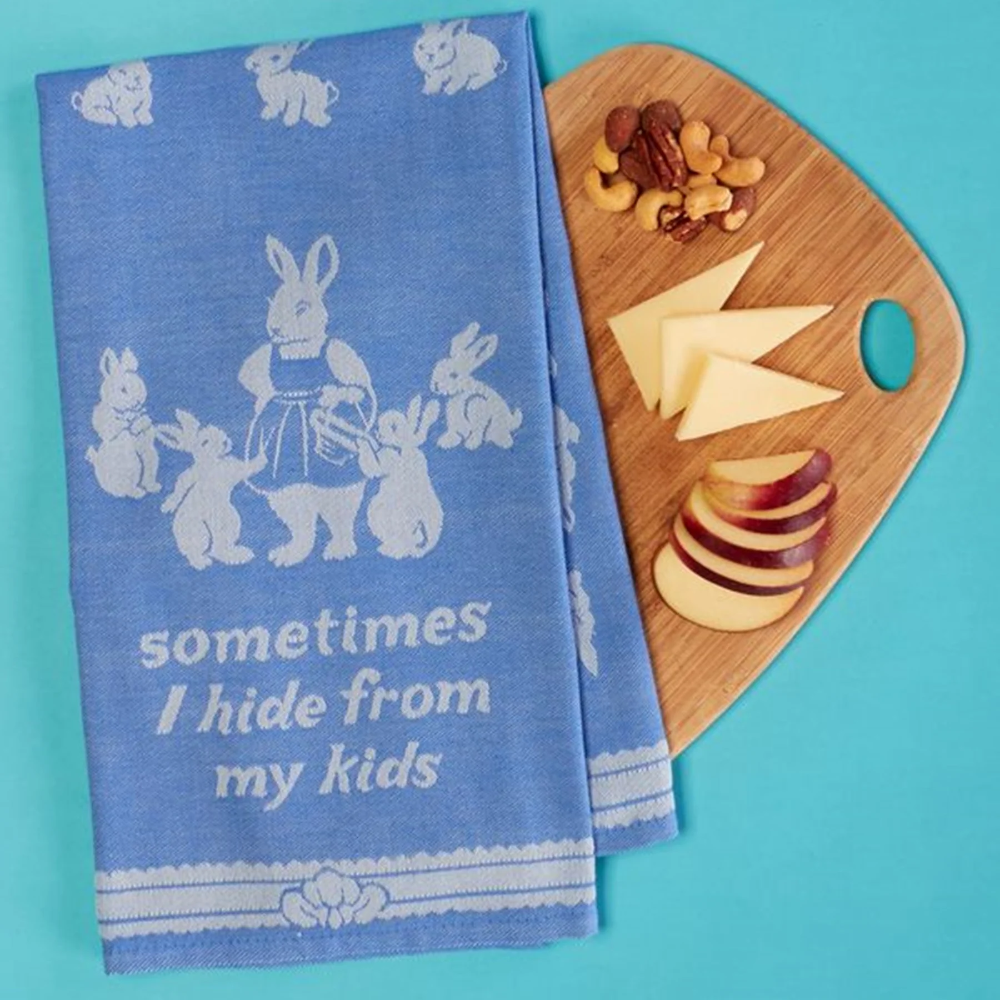 Blue Q Tea Towel  Hide from my Kids