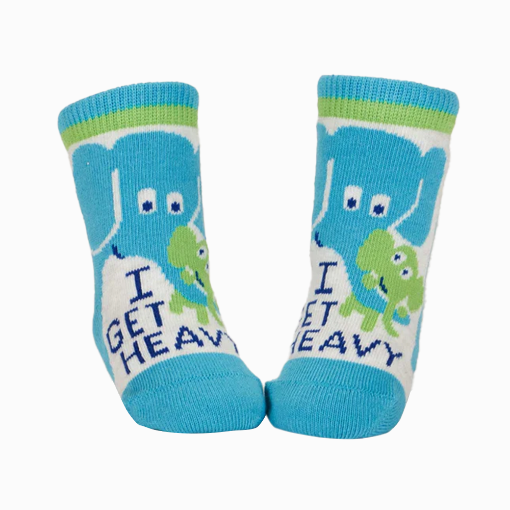 Blue Q Baby Socks Meatball and Heavy