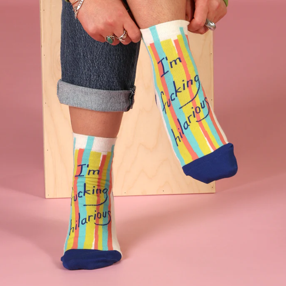 Blue Q Women's Ankle Socks F*cking Hilarious