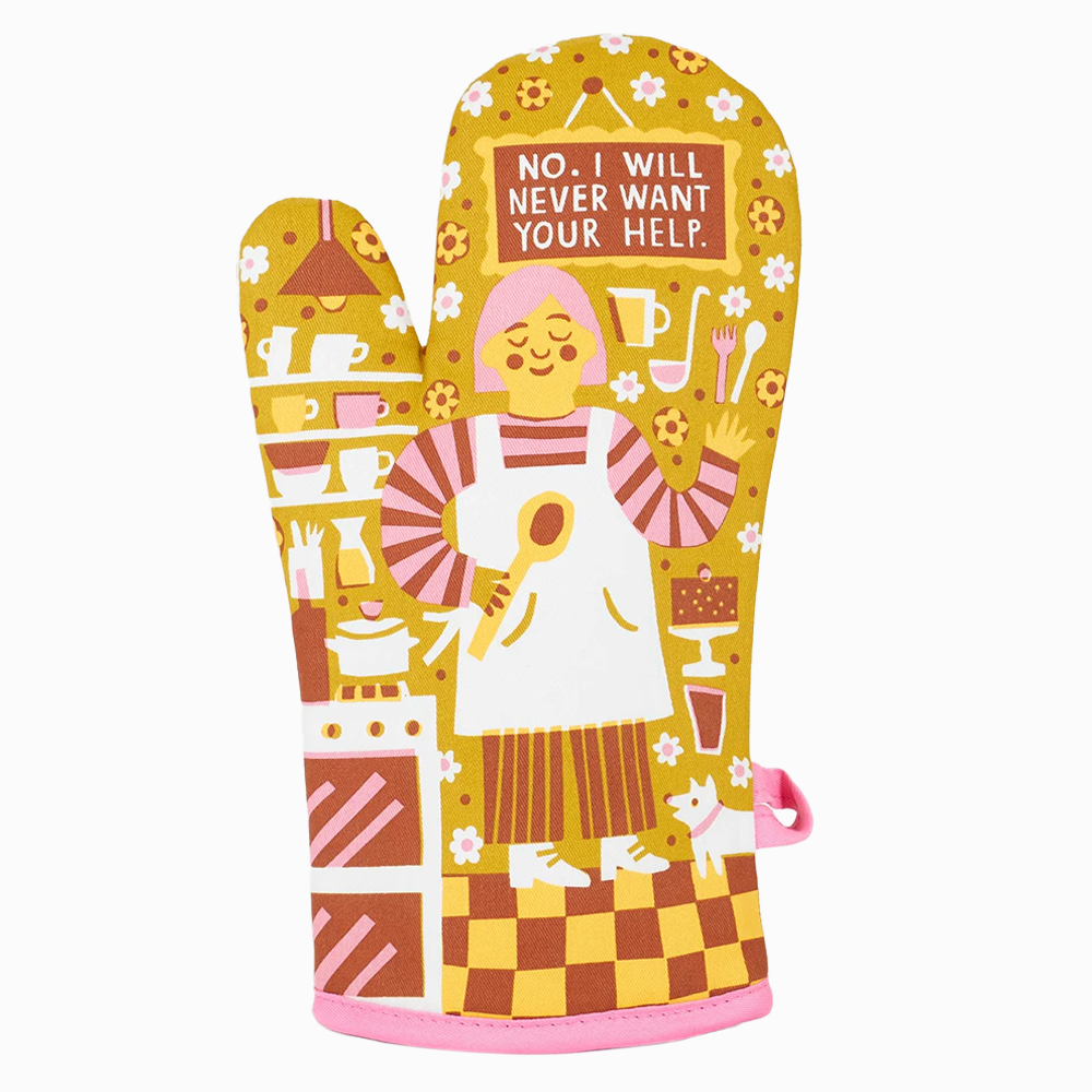 Blue Q Oven Mitt Never Want Your Help