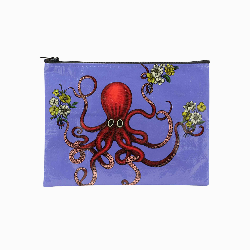 Blue Q Zipper Pouch Octopus
