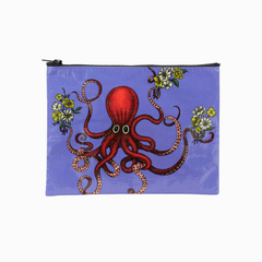 Blue Q Zipper Pouch Octopus