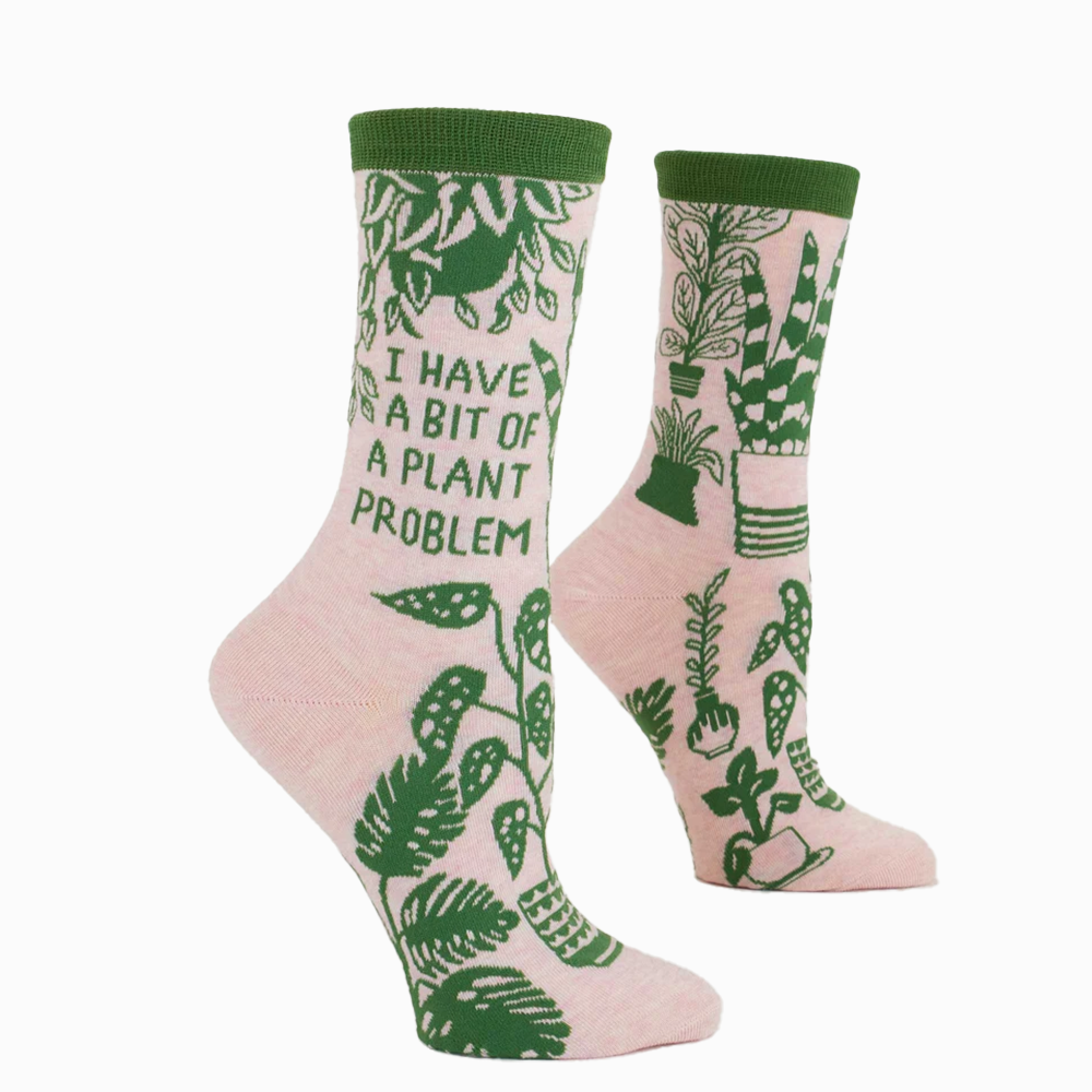 Blue Q Women's Socks Plant Problem