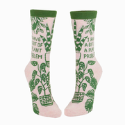 Blue Q Women's Socks Plant Problem