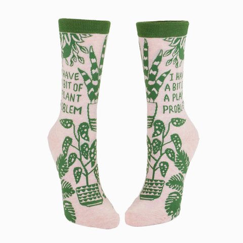 Blue Q Women's Socks Plant Problem
