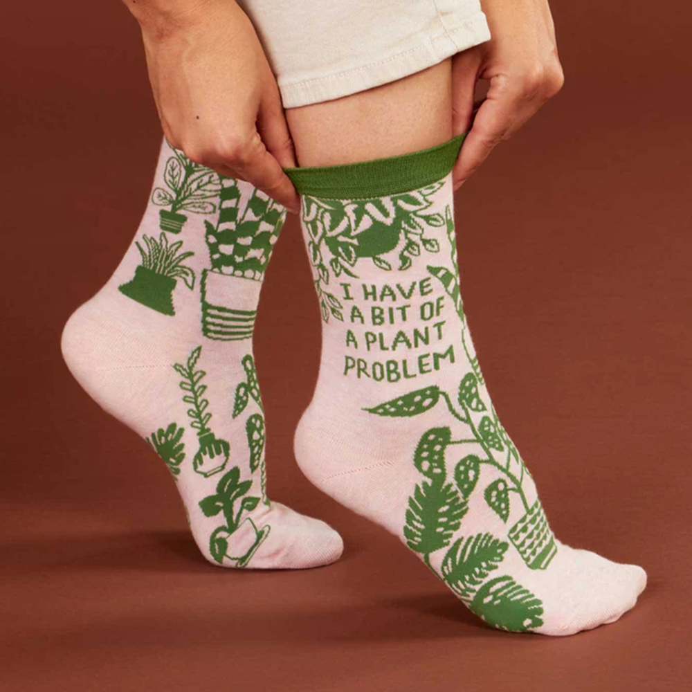 Blue Q Women's Socks Plant Problem