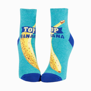 Blue Q Women's Ankle Socks Top Banana