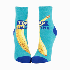 Blue Q Women's Ankle Socks Top Banana