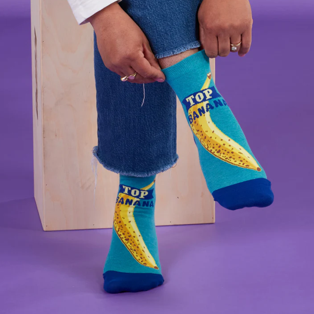 Blue Q Women's Ankle Socks Top Banana