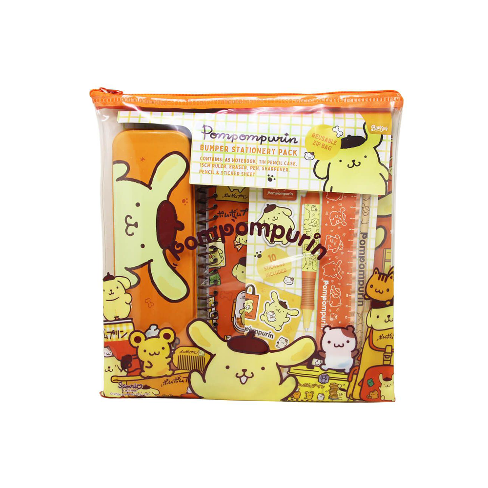 Hello Kitty & Friends Bumper Stationery Set Pompompurin
