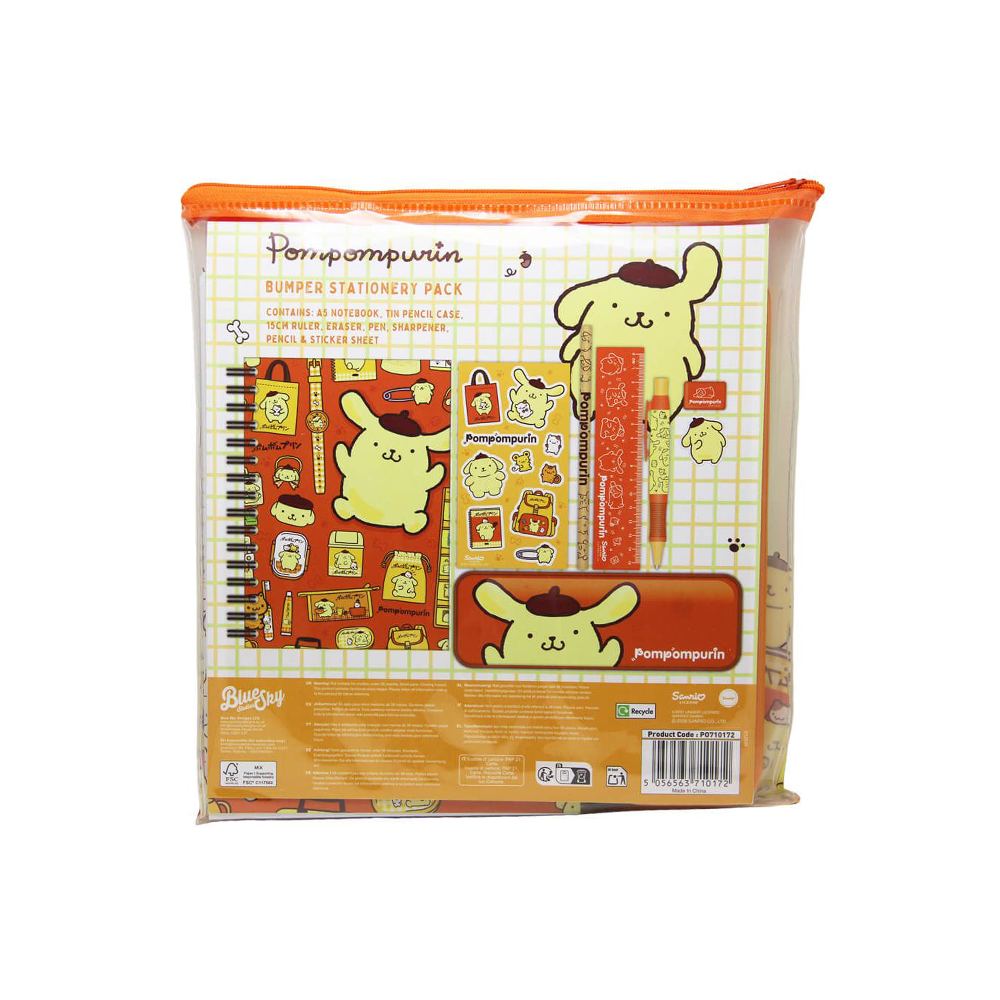 Hello Kitty & Friends Bumper Stationery Set Pompompurin