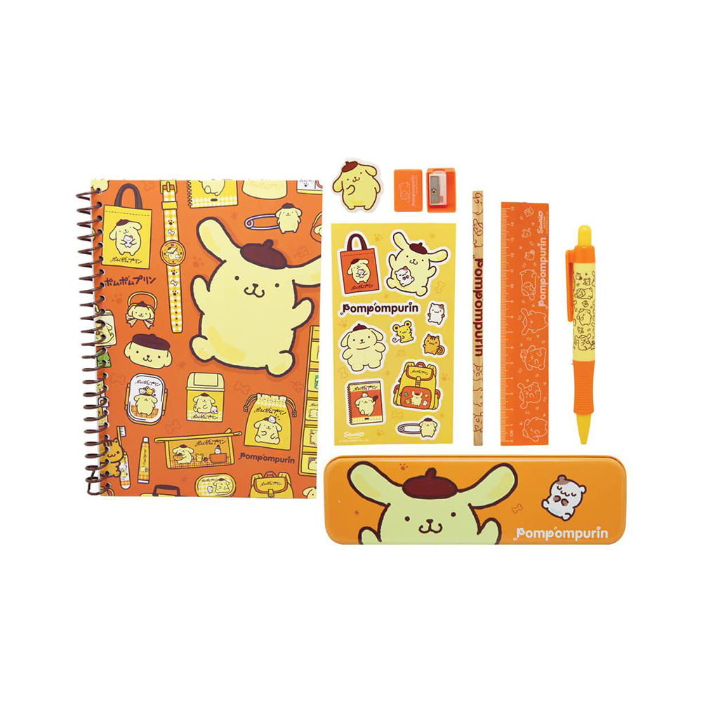 Hello Kitty & Friends Bumper Stationery Set Pompompurin