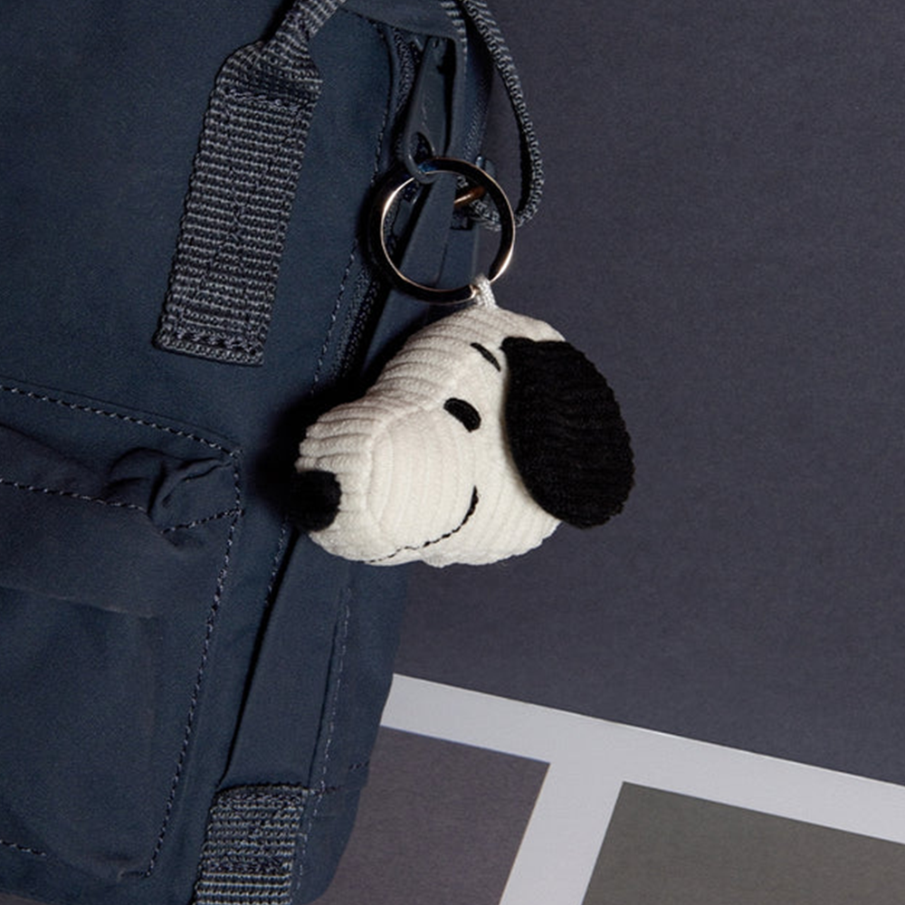 Bon Ton Toys x Peanuts Keychain Corduroy Snoopy Head