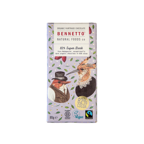 Bennetto Chocolate 82% Super Dark 80g