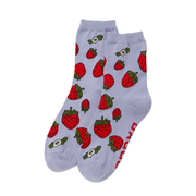 Baggu Crew Socks Strawberry Blossom