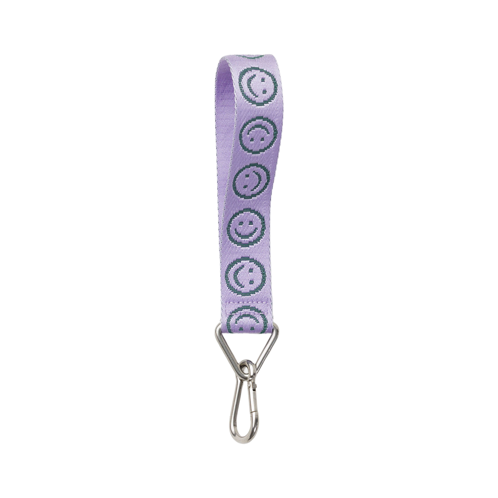 Baggu Logo Keychain Lilac  Happy