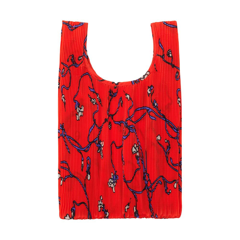 Baggu Pleated Baby Reusable Bag Red Snapdragon