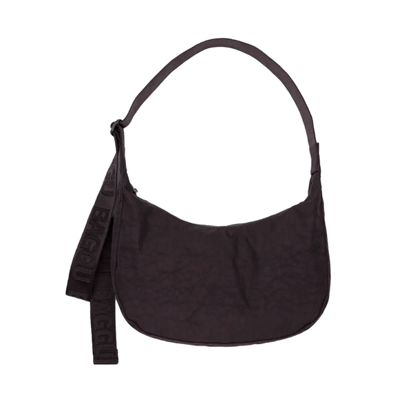 Baggu Medium Nylon Crescent Bag Chocolate Plum