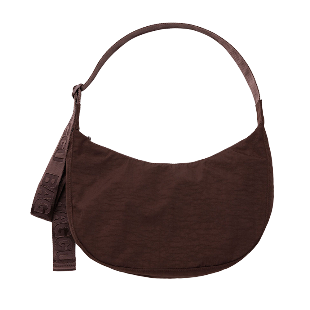 Baggu Medium Nylon Crescent Bag Coffee