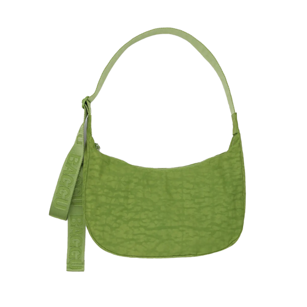 Baggu Medium Nylon Crescent Bag Juice Green