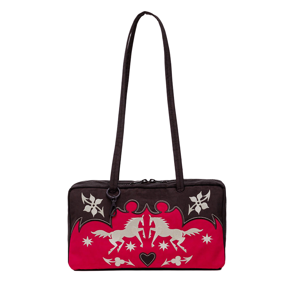 Baggu Nylon Bowler Bag Western Appliqué