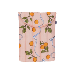 Baggu Puffy Laptop Sleeve 13/14 inch Apricots & Ribbons