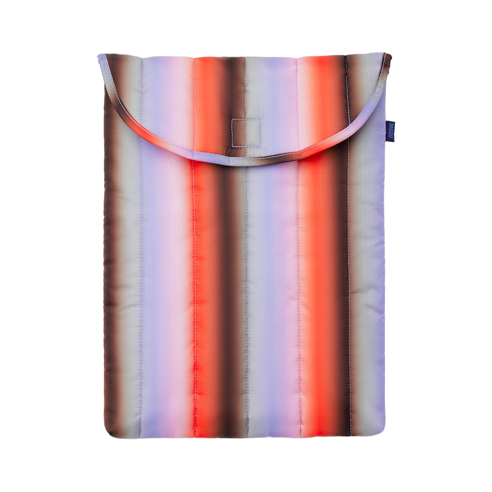 Baggu Puffy Laptop Sleeve 16 inch Gradient Stripe Poppy Lilac