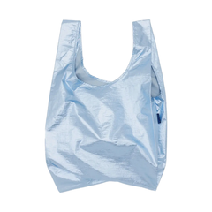 Baggu Standard Reusable Bag Metallic Light Blue
