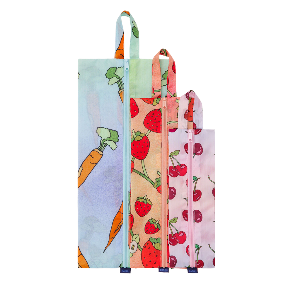 Baggu 3D Zip Pouch Fruit and Veg