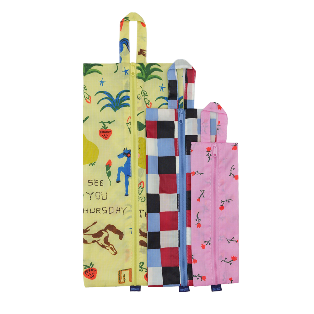 Baggu 3D Zip Pouch Painted