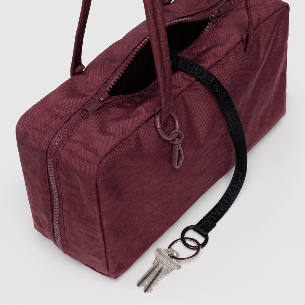 Baggu Nylon Bowler Bag Mahogany