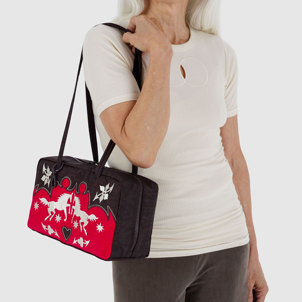 Baggu Nylon Bowler Bag Western Appliqué