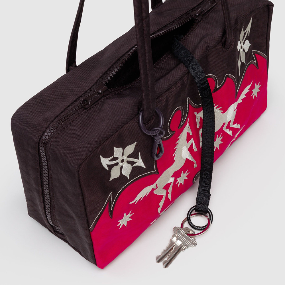 Baggu Nylon Bowler Bag Western Appliqué