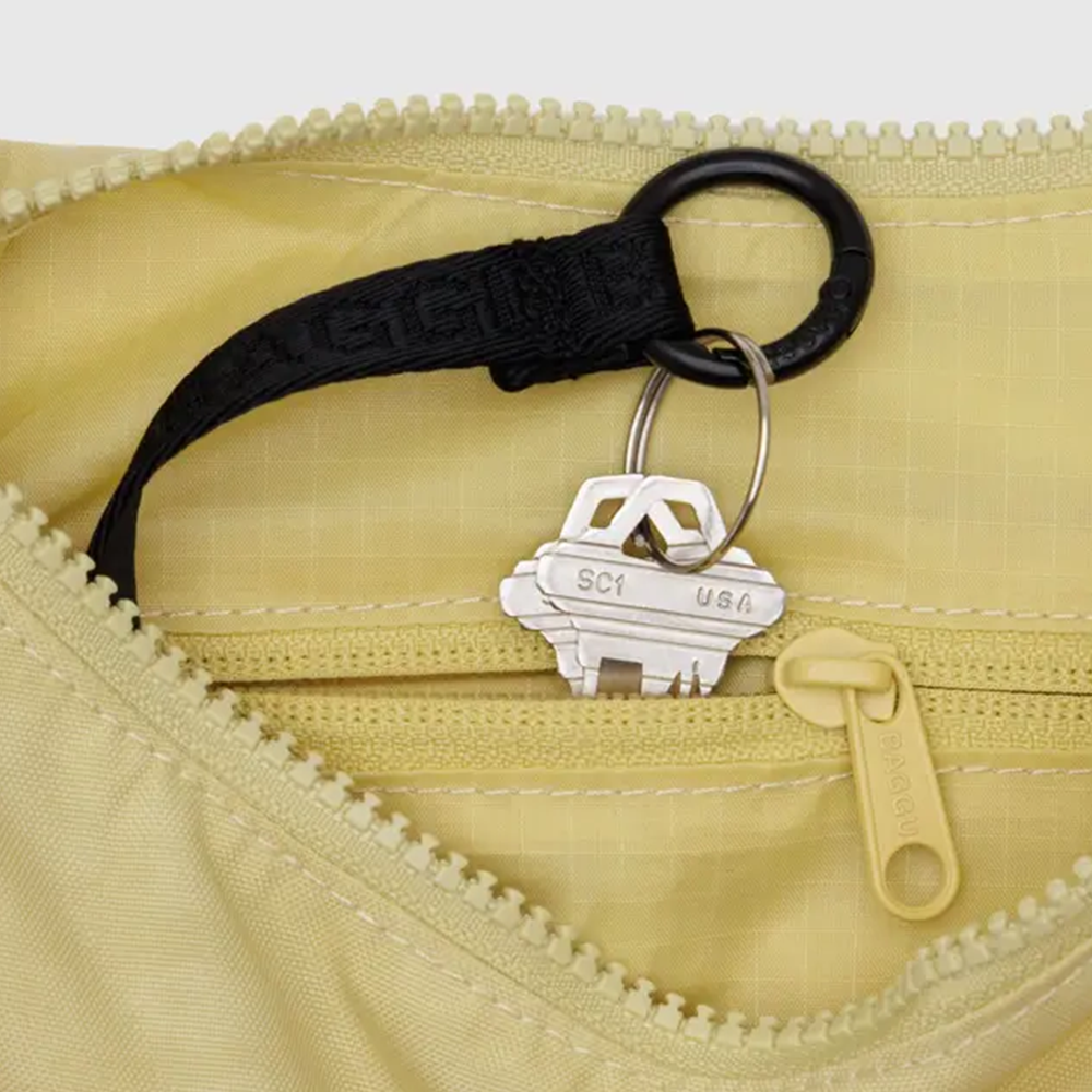 Baggu Small Nylon Crescent Bag Butter