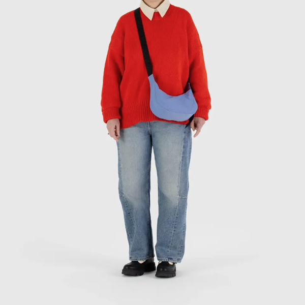 Baggu Small Nylon Crescent Bag Cornflower