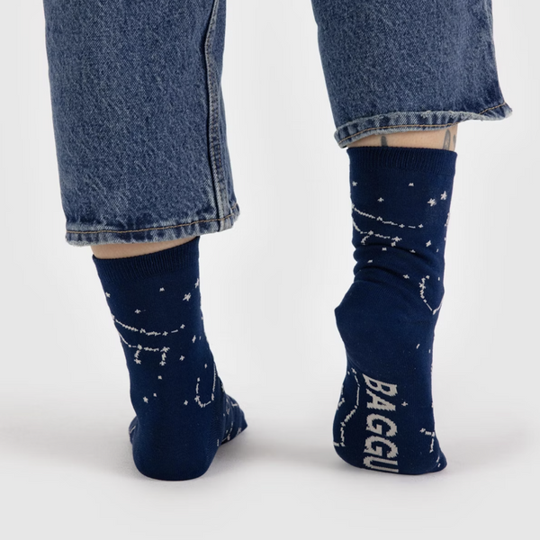 Baggu Crew Socks Constellation Midnight