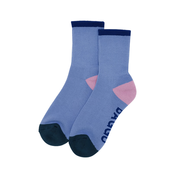 Baggu Ribbed Socks Cornflower Mix Large