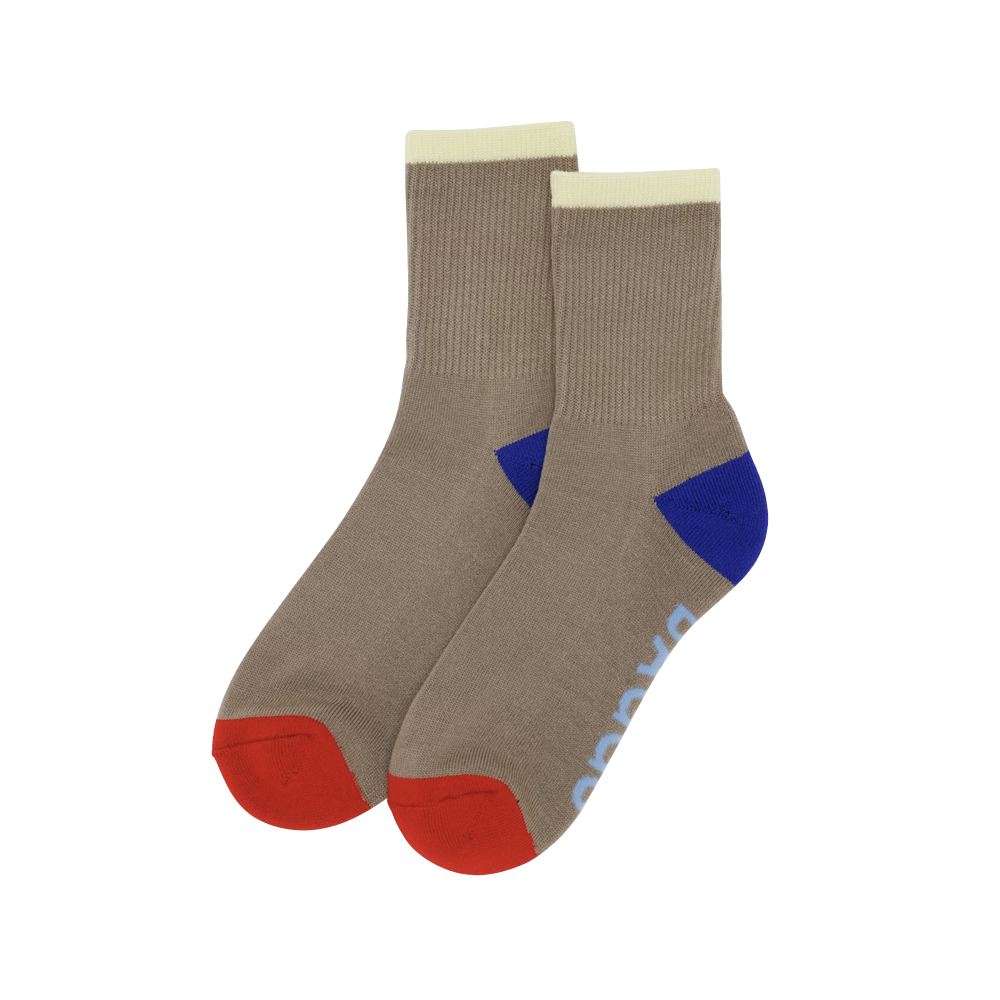 Baggu Ribbed Socks Dove Mix Large