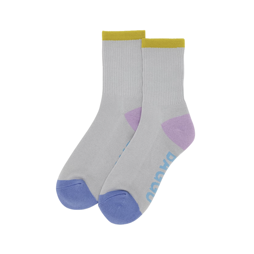 Baggu Ribbed Socks Fog Mix Large