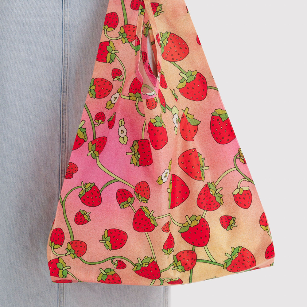 Baggu Standard Reusable Bag Strawberry Blossom