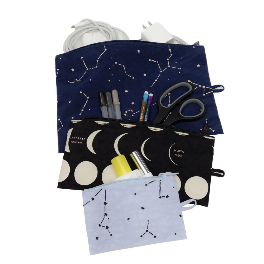 Baggu Flat Pouch Night Sky