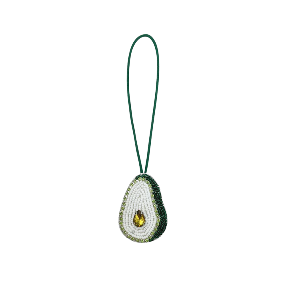 Beaded Hanging Decoration Avocado