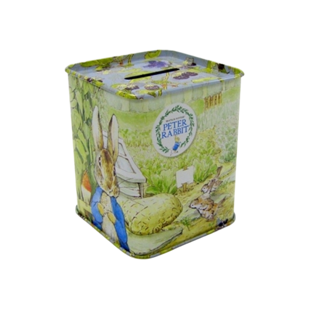 Beatrix Potter Peter Rabbit Tin Money Box