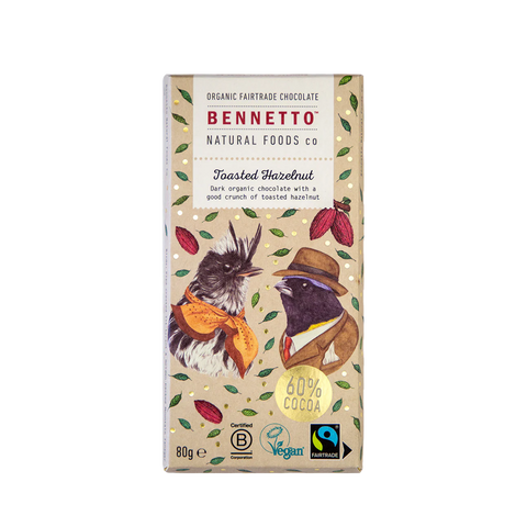 Bennetto Chocolate Toasted Hazelnut 80g