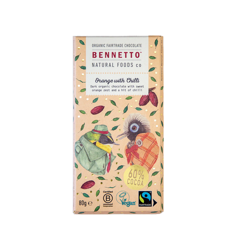 Bennetto Chocolate Orange Chilli 80g